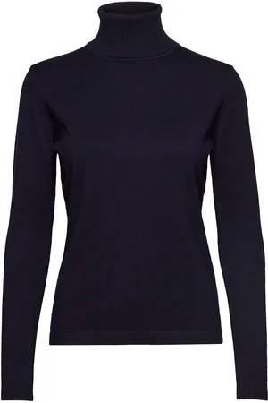 Soft Rebels Srmarla Rollneck Knit Tops Knitwear Turtleneck Blue