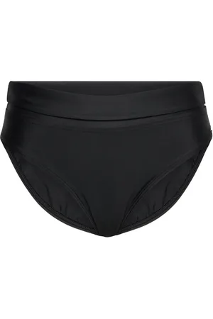 Abecita Capri Folded Bikini Briefs Swimwear Bikinis Bikini Bottoms High Waist Bikinis Black
