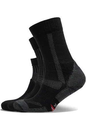 DANISH ENDURANCE Hiking Socks Set 3-Pack Sport Socks Regular Socks Black