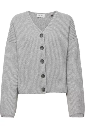 Dagmar Thelma Cardigan Neuletakki Harmaa
