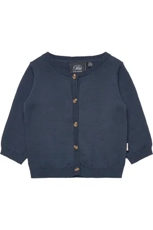 Sofie Schnoor Baby and Kids Lowasb Cardigan Tops Knitwear Cardigans Navy