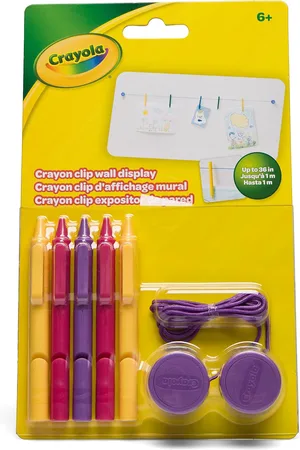Crayola Clip Wall Display Toys Creativity Drawing & Crafts Craft Craft Sets Multi/patterned