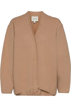 Dagmar Bea Long Designers Knitwear Cardigans Beige