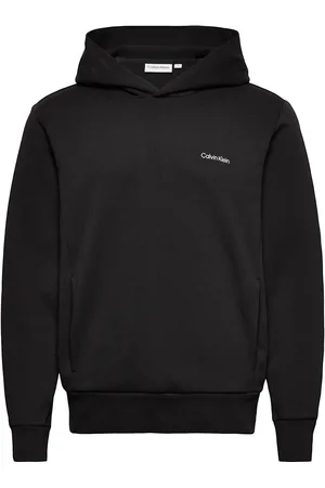Calvin Klein Micro Logo Repreve Hoodie Tops Sweat-shirts & Hoodies Hoodies Black