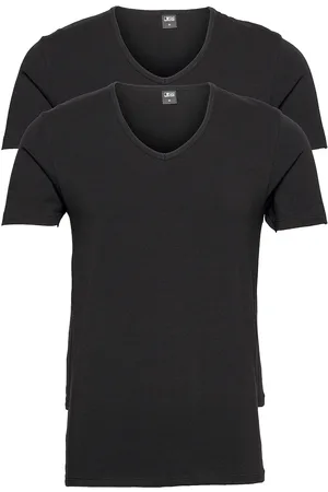 JBS 2-Pack T-Shirt V-Neck Gots Tops T-shirts Short-sleeved Black