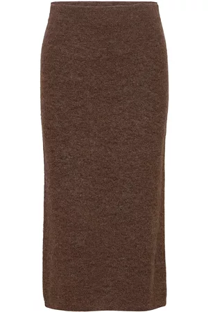 Stylein Naiset Kynähameet - Elisha Skirt Kynähame Hame Ruskea