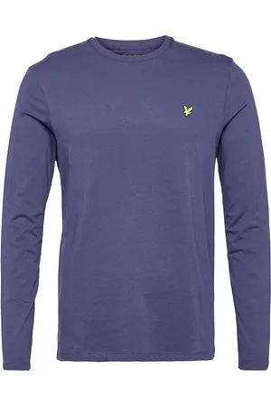 Lyle & Scott Plain L/S T-Shirt Tops T-shirts Long-sleeved Blue