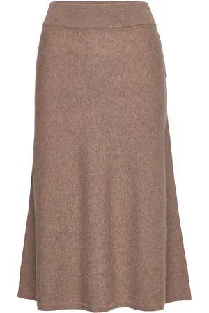 GANT Superfine Lambswool Skirt Polvipituinen Hame Beige