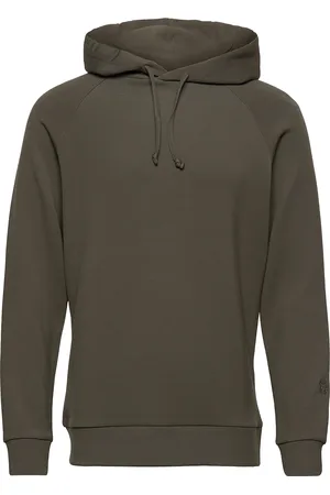 MOS MOSH Gallery Abel Hood Sweat Tops Sweat-shirts & Hoodies Hoodies Green