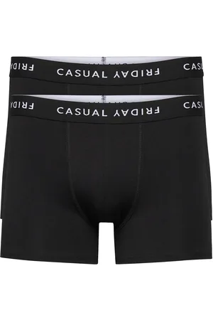 Casual Friday Cfnorh 2-Pack Bamboo Trunks Bokserit Black
