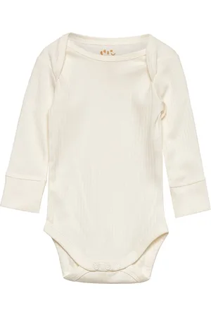 Copenhagen Colors Rib Jersey Long Sleeve Body Bodies Long-sleeved Cream