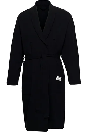 Resteröds Bathrobe Org. Cotton Aamutakki Kylpytakki Black