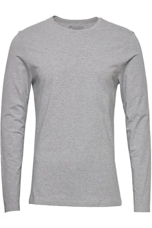 Bread & Boxers Long Sleeve Slim Tops T-shirts Long-sleeved Grey