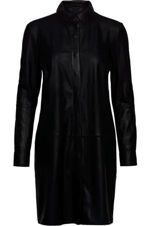 DEPECHE Long Shirt Lyhyt Mekko Black