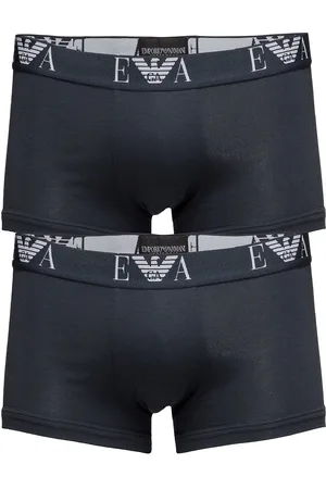 Emporio Armani Mens Knit 2Pack Boxe Bokserit Blue