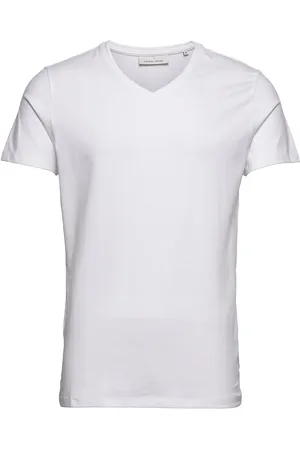Casual Friday Cflincoln V-Neck Tee Tops T-shirts Short-sleeved White