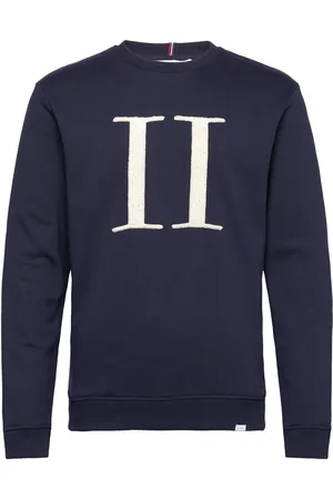 Les Deux Encore Bouclé Sweatshirt Tops Sweat-shirts & Hoodies Sweat-shirts Navy
