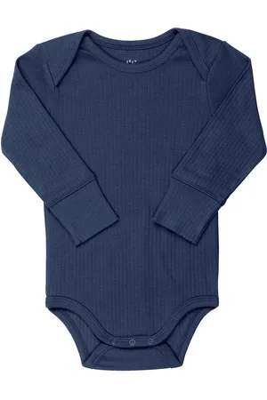 Copenhagen Colors Rib Jersey Long Sleeve Body Bodies Long-sleeved Navy