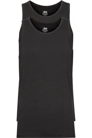 JBS 2-Pack Singlet Bamboo Tops T-shirts Sleeveless Black