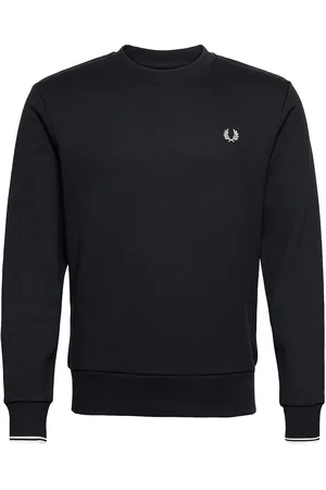 Fred Perry Crew Neck Sweatshirt Tops Sweat-shirts & Hoodies Sweat-shirts Navy