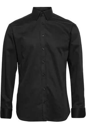 BOSWEEL SHIRTS EST. 1937 Regular Fit Mens Shirt Tops Shirts Business Black