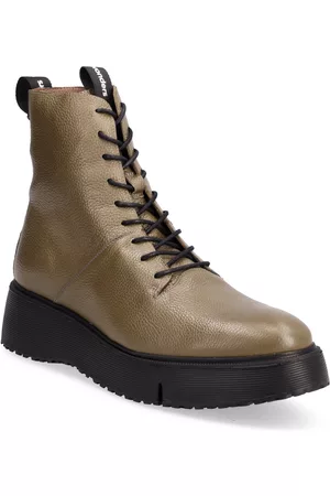 Wonders Wild Shoes Boots Ankle Boots Laced Boots Khakinvihreät