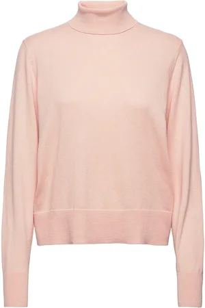 Levete Room Lr-Vilke Tops Knitwear Turtleneck Pink