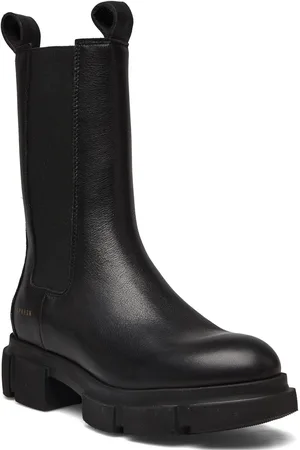 &Copenhagen Cph500 Vitello Black Shoes Chelsea Boots Black