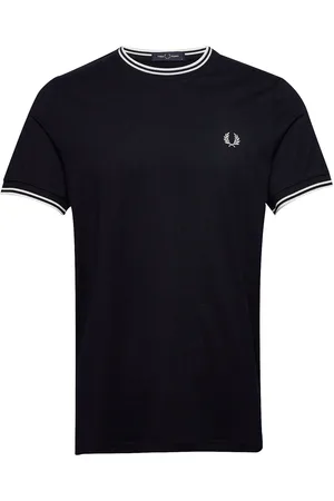 Fred Perry Twin Tipped T-Shirt Designers T-shirts Short-sleeved Blue