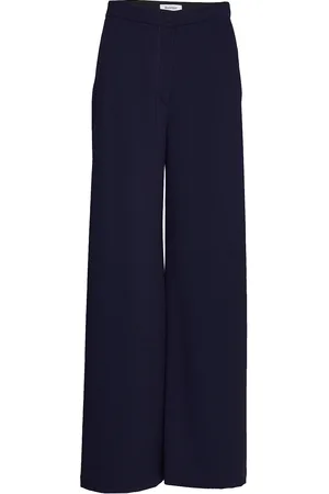 Rodebjer Sini Designers Trousers Wide Leg Blue