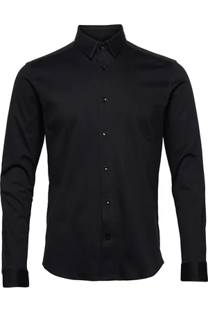 MOS MOSH Gallery Marco Crunch Jersey Shirt Tops Shirts Casual Black