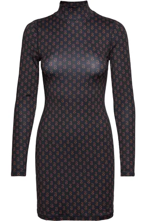 STINE GOYA Maribel, 1602 Stocking Jersey Lyhyt Mekko Black