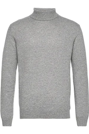 Oscar Jacobson Salim Rollneck Designers Knitwear Turtlenecks Grey