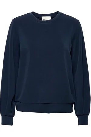 My Essential Wardrobe 23 The Sweat Blouse Tops Sweat-shirts & Hoodies Sweat-shirts Navy