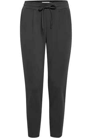 Ichi Ihkate Pa Bottoms Trousers Straight Leg Grey