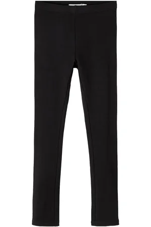 NAME IT Nkfdavina Solid Swe Legging Bru N Noos Bottoms Leggings Black