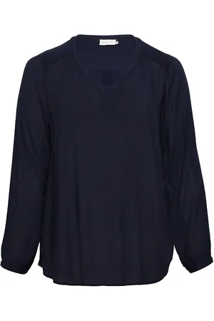 Kaffe Kcami Ls Blouse Tops Blouses Long-sleeved Navy