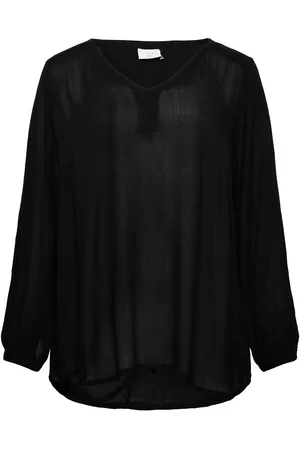 Kaffe Kcami Ls Blouse Tops Blouses Long-sleeved Black