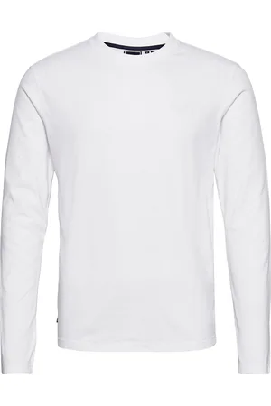 Superdry Vintage Logo Emb L/S Top Tops T-shirts Long-sleeved White