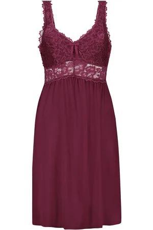 Hunkemöller Sd Nora Lace Yöpaita Red
