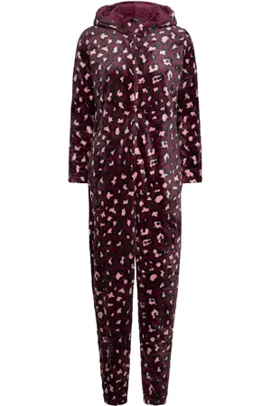 Decoy Heldragt M/Hætte Bottoms Jumpsuits Burgundy