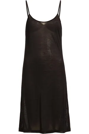Lady Avenue Silk Jersey - Slip Yöpaita Black