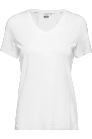 Cream Naia Tshirt Tops T-shirts & Tops Short-sleeved White