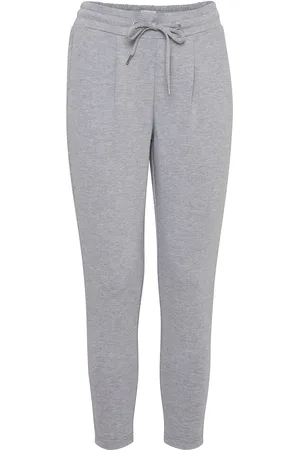 Ichi Ihkate Pa Bottoms Trousers Straight Leg Grey