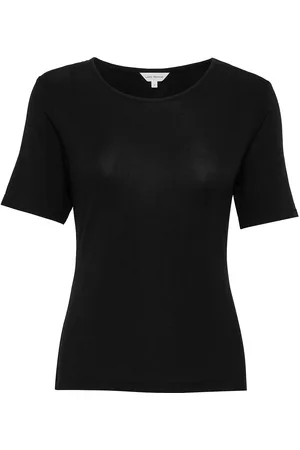 Lady Avenue Bamboo - T-Shirt With Short Sleeve Toppi Black