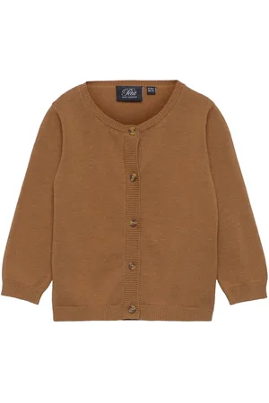 Sofie Schnoor Baby and Kids Lowasb Cardigan Tops Knitwear Cardigans Brown