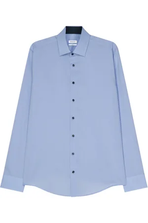 Seidensticker Cityhemden 1/1 Arm Tops Shirts Business Blue
