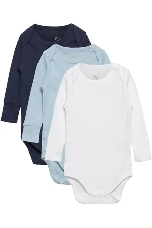 Copenhagen Colors 3 Pack Rib Jersey Long Sleeve Body Bodies Long-sleeved White
