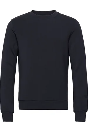 MOS MOSH Gallery Abel Crew Neck Sweat Tops Sweat-shirts & Hoodies Sweat-shirts Blue