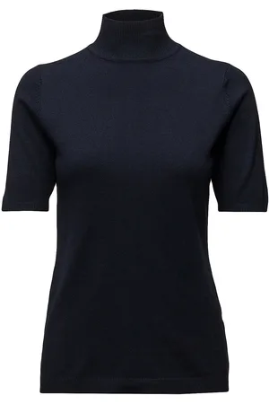 Minus Lima Rullekrave Strik Tops Knitwear Turtleneck Black